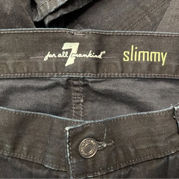 Vintage 7 For All Mankind “Slimmy” Jeans Made in the USA - Picture 2 of 4